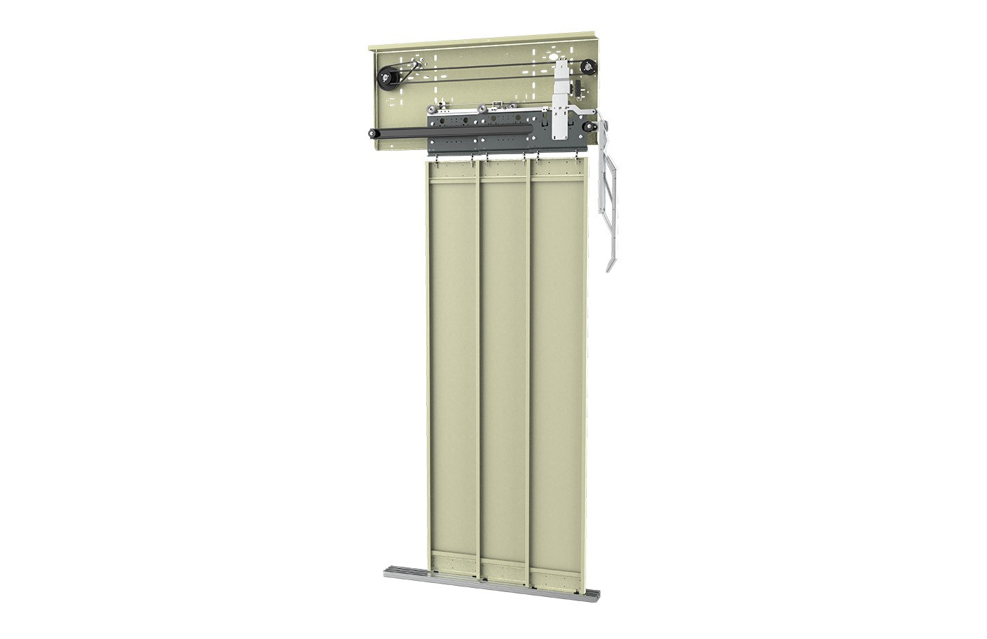 درب کابین نیمه اتوماتیک سه لته تلسکوپی اکودور