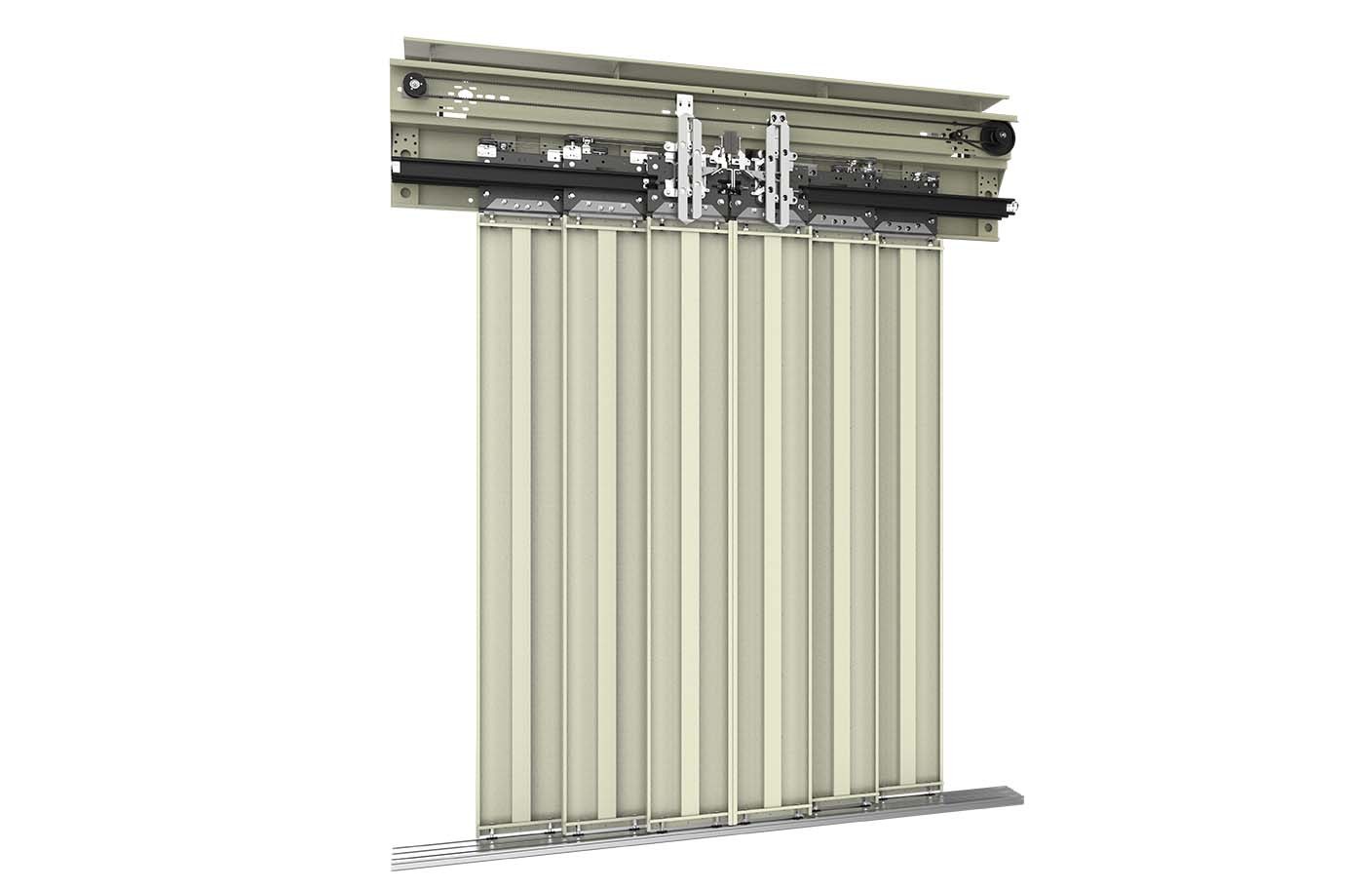 درب کابین تله سانترال شش لته تمام اتوماتیک سماتک